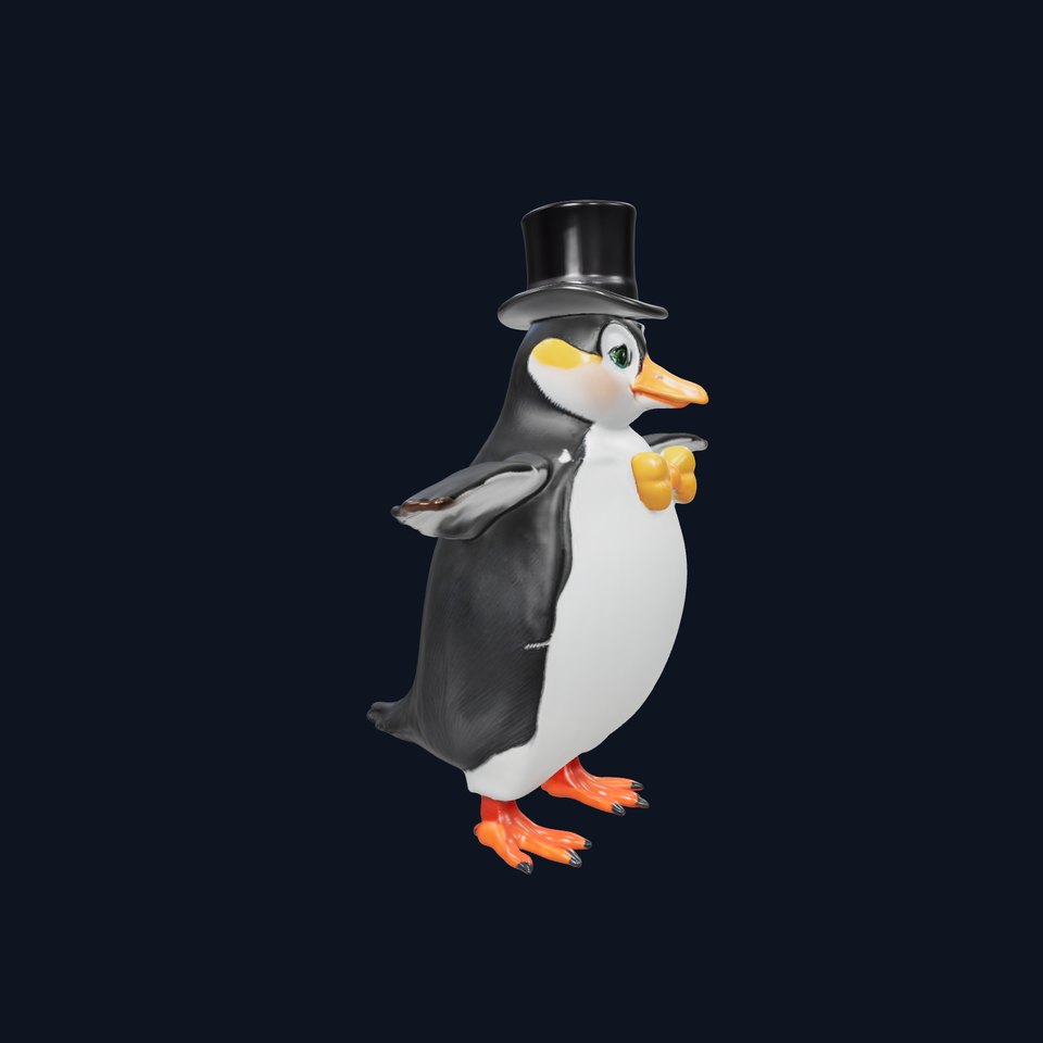 Charming Penguin model pack